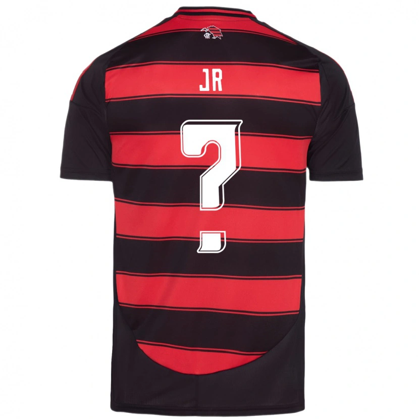 Danxen Uomo Maglia Wanderson Jr #0 Rosso Nero Kit Gara Home 2025/26 Maglietta