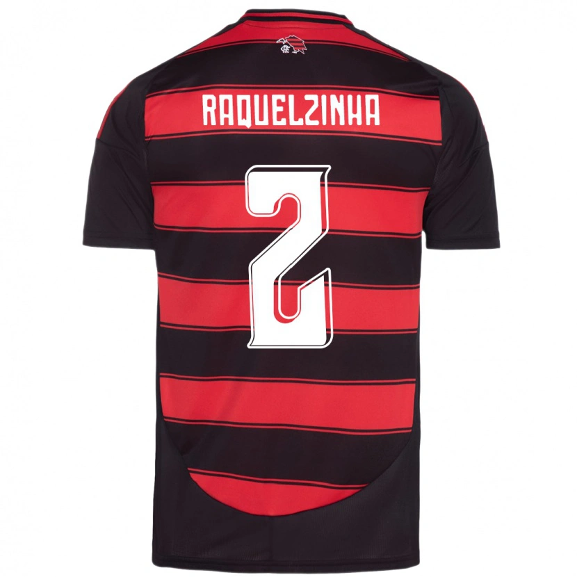 Danxen Uomo Maglia Raquelzinha #2 Rosso Nero Kit Gara Home 2025/26 Maglietta