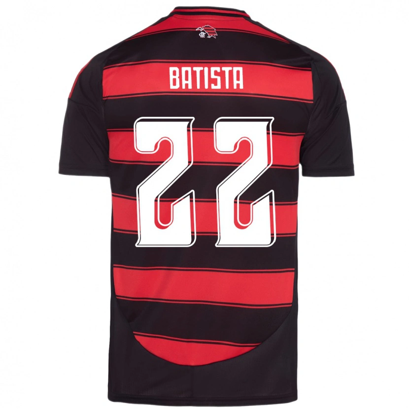 Danxen Uomo Maglia Gabriel Batista #22 Rosso Nero Kit Gara Home 2025/26 Maglietta
