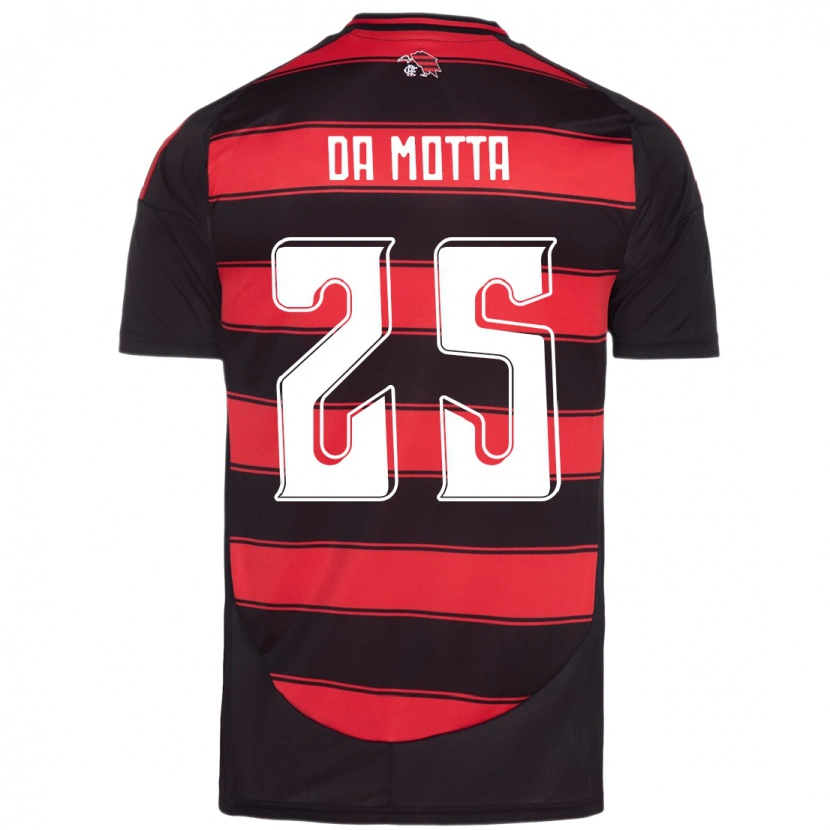 Danxen Uomo Maglia Piris Da Motta #25 Rosso Nero Kit Gara Home 2025/26 Maglietta