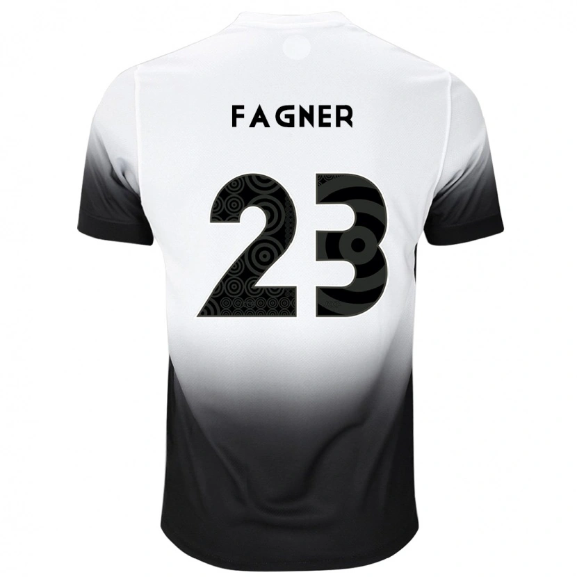 Danxen Uomo Maglia Fagner #23 Bianco Nero Kit Gara Home 2025/26 Maglietta