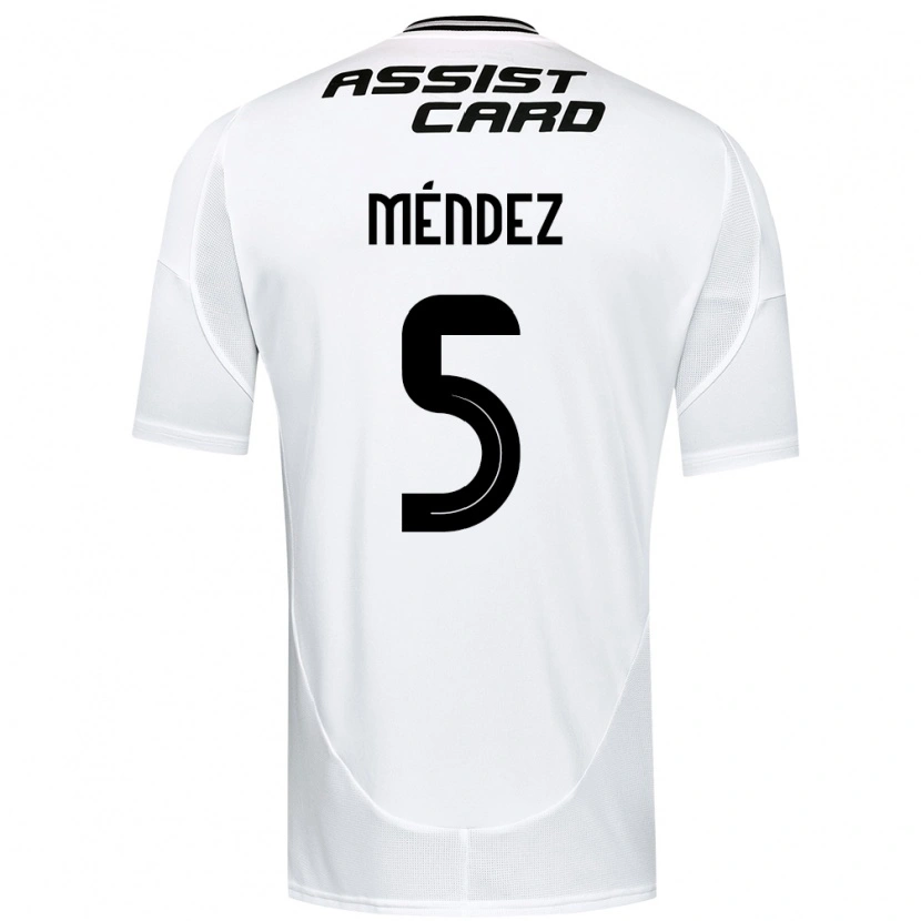 Danxen Uomo Maglia Víctor Méndez #5 Nero Bianco Giallo Kit Gara Home 2025/26 Maglietta