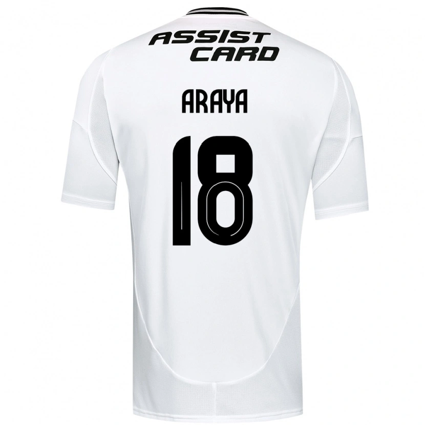Danxen Uomo Maglia Benjamín Araya #18 Nero Bianco Giallo Kit Gara Home 2025/26 Maglietta