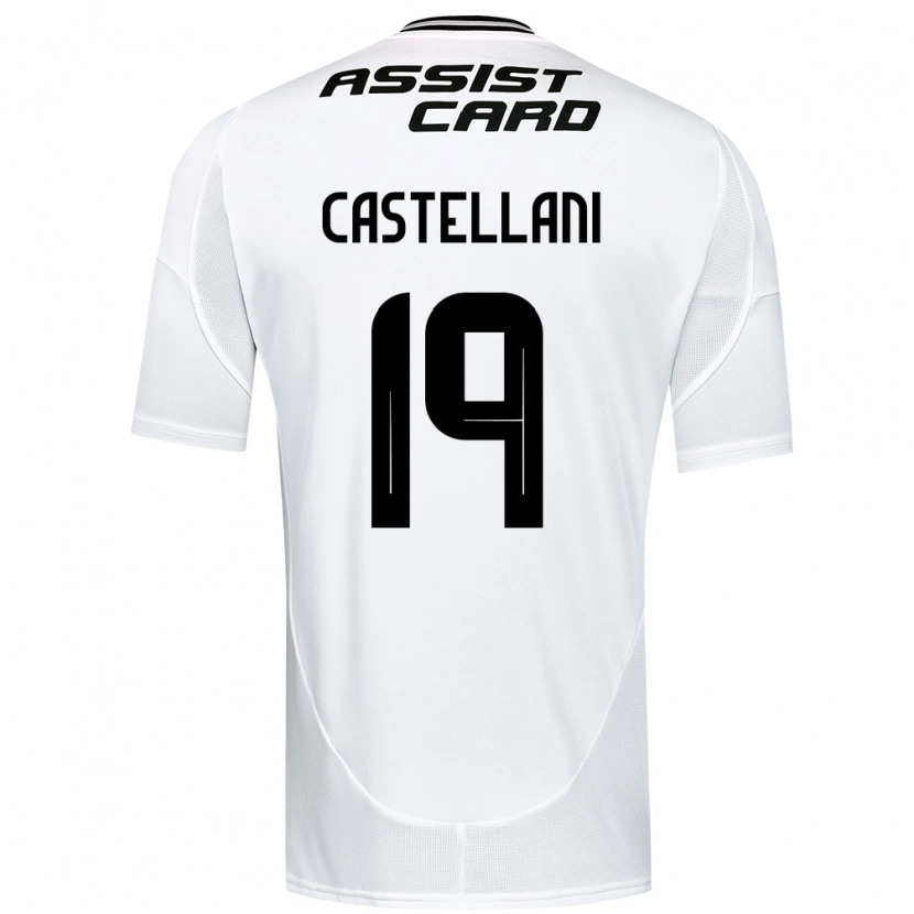 Danxen Uomo Maglia Gonzalo Castellani #19 Nero Bianco Giallo Kit Gara Home 2025/26 Maglietta