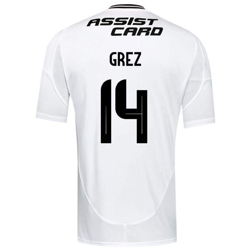 Danxen Uomo Maglia Javiera Grez #14 Nero Bianco Giallo Kit Gara Home 2025/26 Maglietta