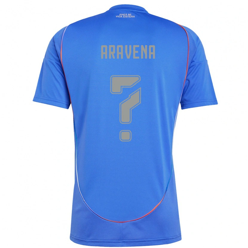 Danxen Uomo Maglia Benjamín Aravena #0 Azzurro Cielo Kit Gara Home 2025/26 Maglietta