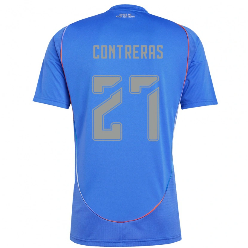 Danxen Uomo Maglia Rodrigo Contreras #27 Azzurro Cielo Kit Gara Home 2025/26 Maglietta