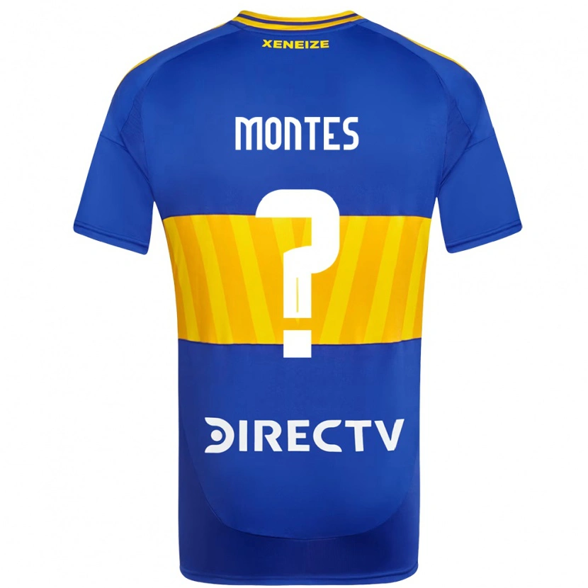 Danxen Uomo Maglia Rodrigo Montes #0 Blu Royal Giallo Kit Gara Home 2025/26 Maglietta