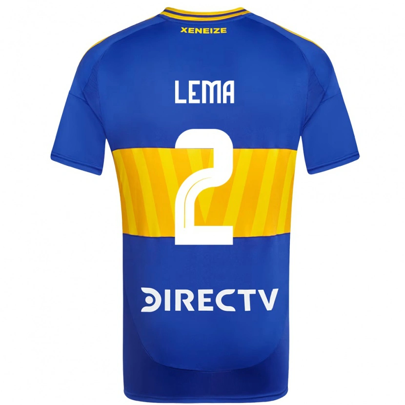 Danxen Uomo Maglia Cristian Lema #2 Blu Royal Giallo Kit Gara Home 2025/26 Maglietta