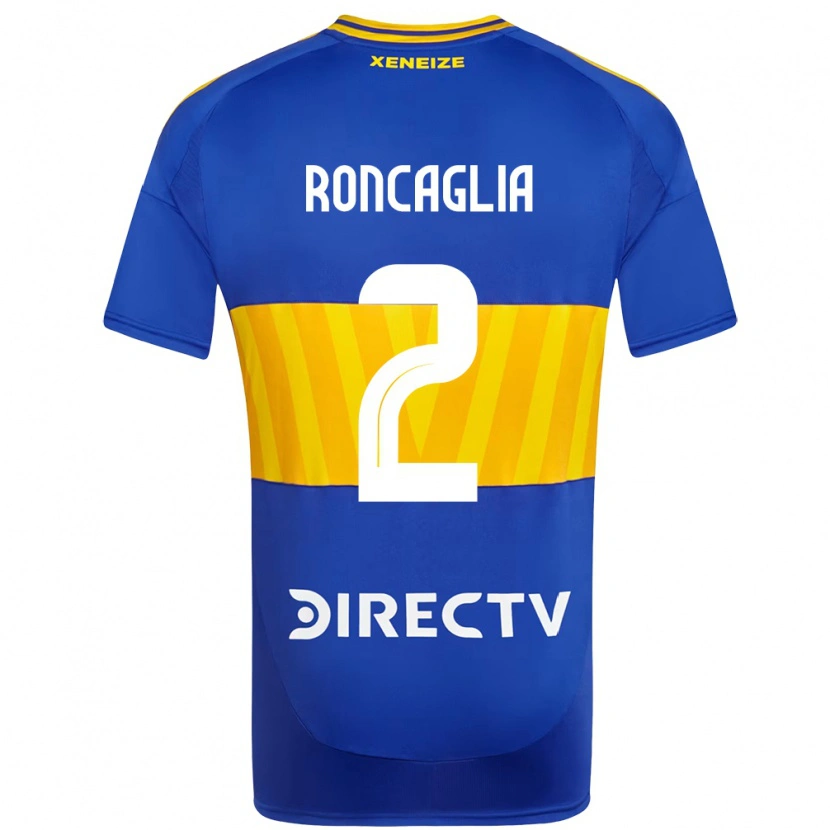 Danxen Uomo Maglia Facundo Roncaglia #2 Blu Royal Giallo Kit Gara Home 2025/26 Maglietta