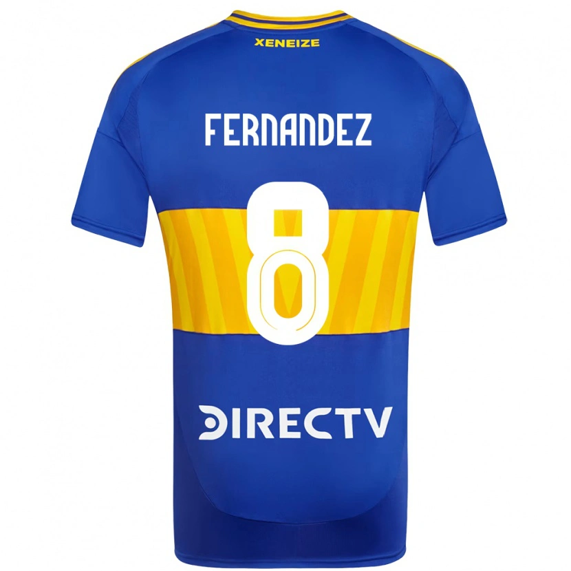 Danxen Uomo Maglia Guillermo Fernandez #8 Blu Royal Giallo Kit Gara Home 2025/26 Maglietta