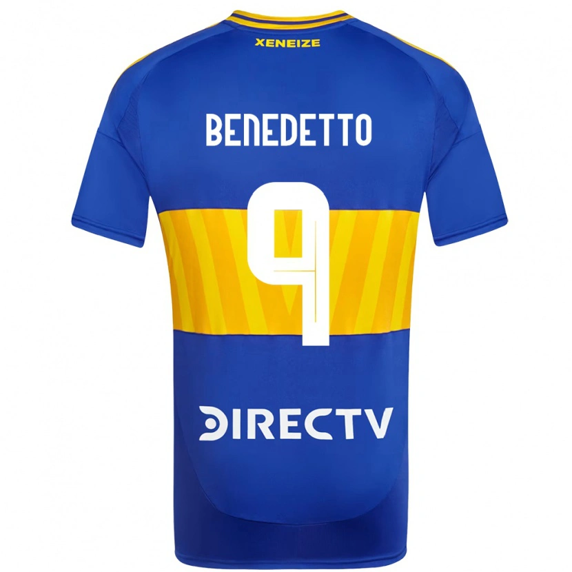 Danxen Uomo Maglia Dario Benedetto #9 Blu Royal Giallo Kit Gara Home 2025/26 Maglietta