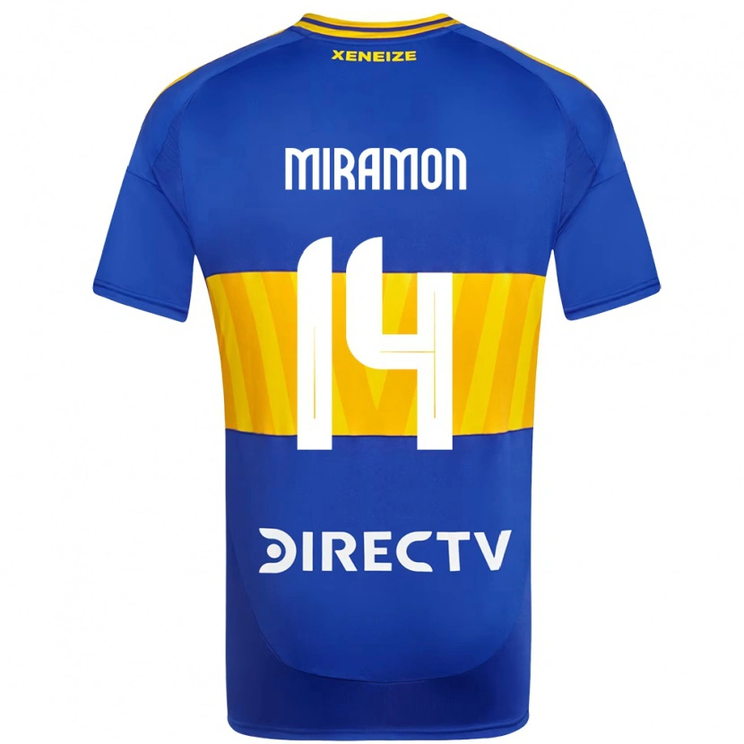 Danxen Uomo Maglia Ignacio Miramón #14 Blu Royal Giallo Kit Gara Home 2025/26 Maglietta