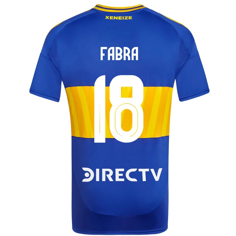 Danxen Uomo Maglia Frank Fabra #18 Blu Royal Giallo Kit Gara Home 2025/26 Maglietta