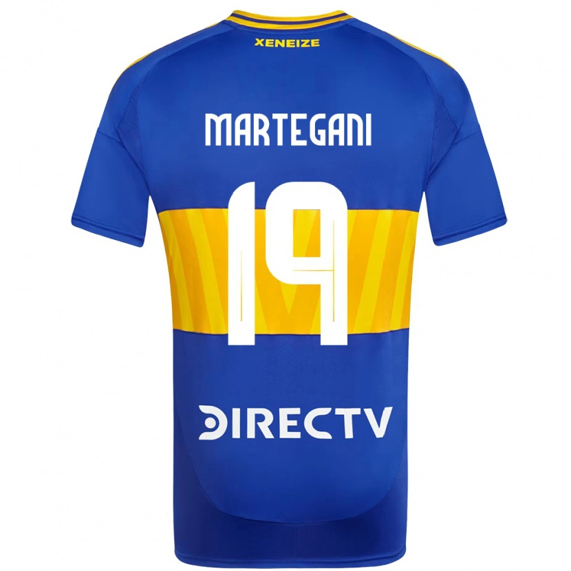 Danxen Uomo Maglia Agustín Martegani #19 Blu Royal Giallo Kit Gara Home 2025/26 Maglietta