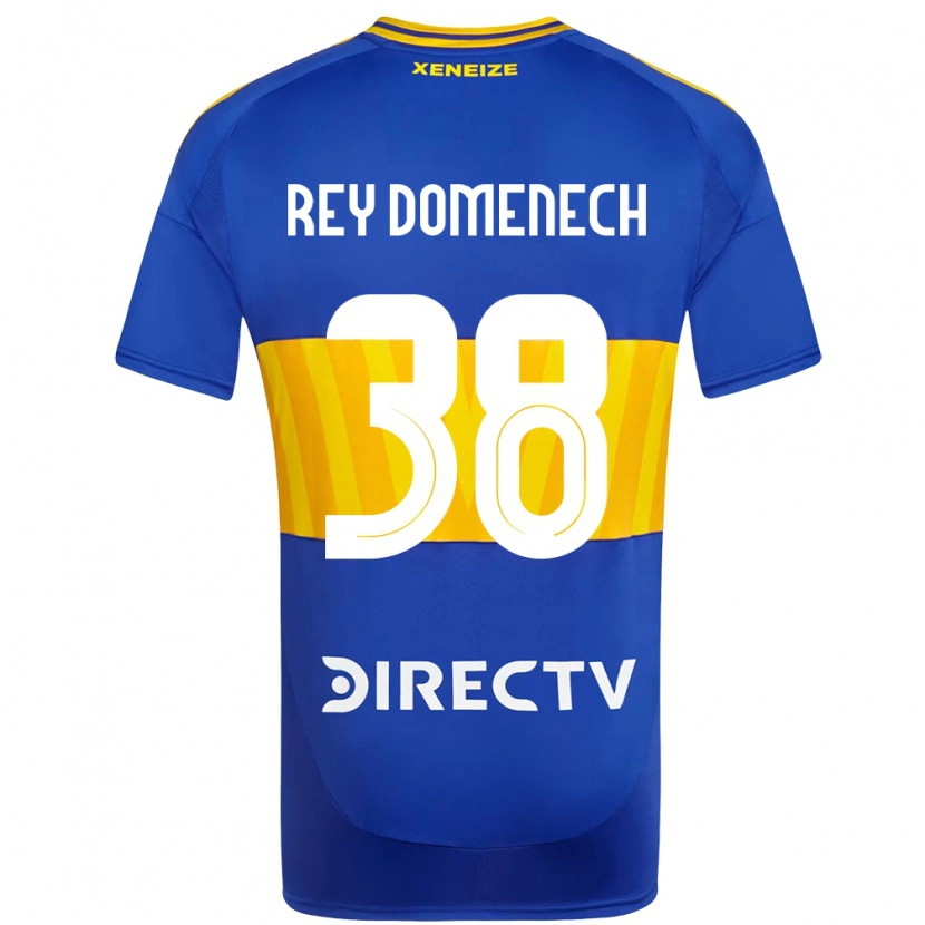 Danxen Uomo Maglia Camilo Rey Domenech #38 Blu Royal Giallo Kit Gara Home 2025/26 Maglietta