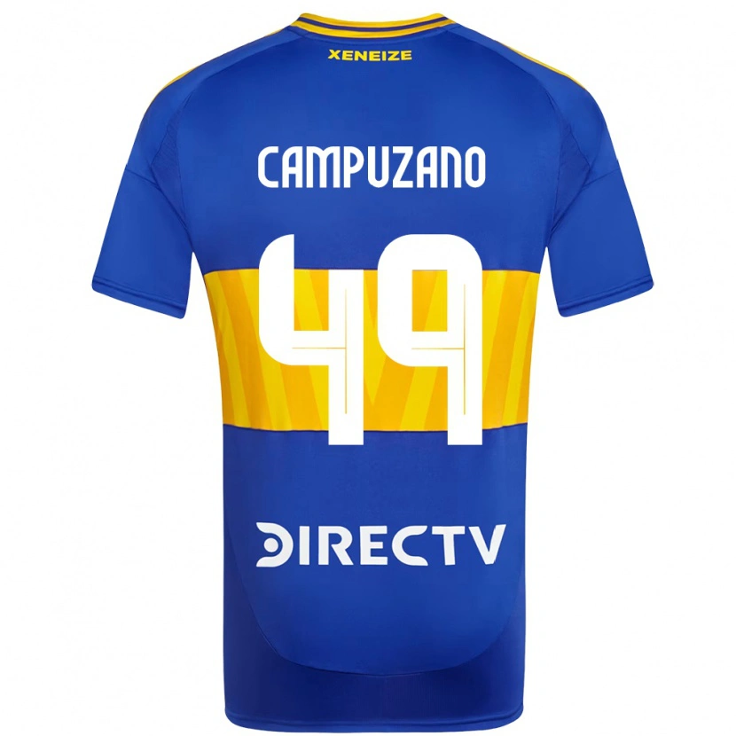 Danxen Uomo Maglia Jorman Campuzano #49 Blu Royal Giallo Kit Gara Home 2025/26 Maglietta