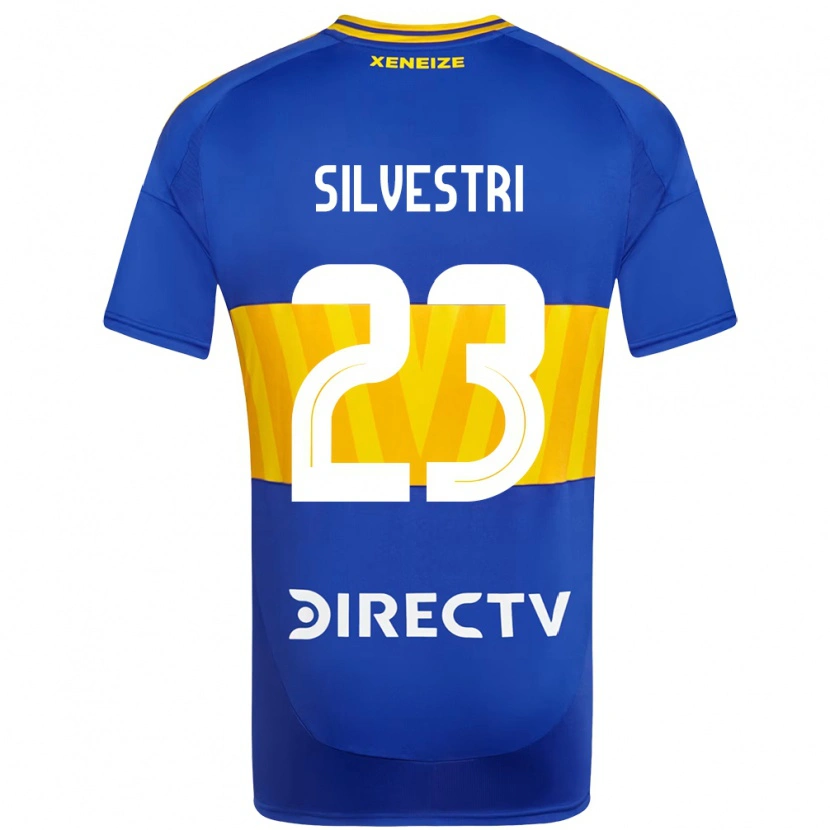 Danxen Uomo Maglia Delfina Silvestri #23 Blu Royal Giallo Kit Gara Home 2025/26 Maglietta