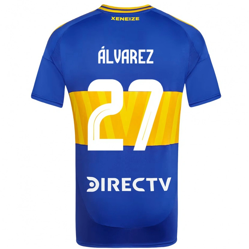 Danxen Uomo Maglia Violeta Álvarez #27 Blu Royal Giallo Kit Gara Home 2025/26 Maglietta