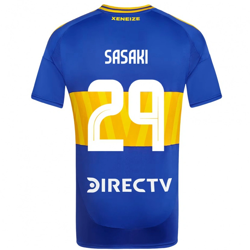 Danxen Uomo Maglia Yuria Sasaki #29 Blu Royal Giallo Kit Gara Home 2025/26 Maglietta
