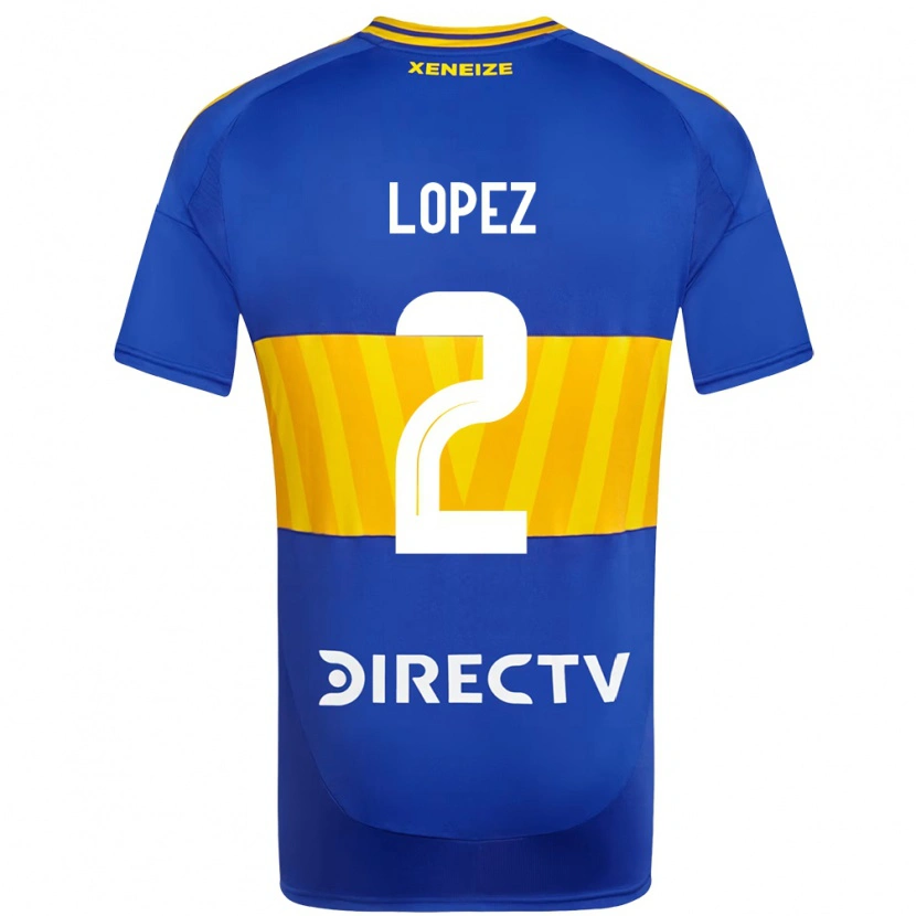 Danxen Uomo Maglia Lisandro Lopez #2 Blu Royal Giallo Kit Gara Home 2025/26 Maglietta
