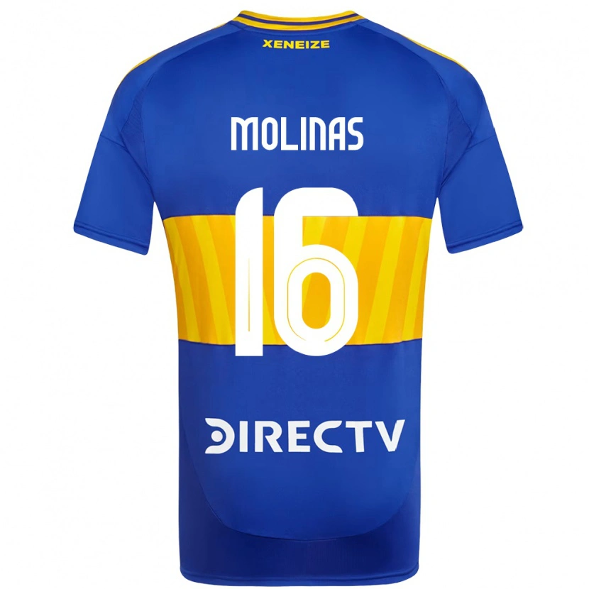 Danxen Uomo Maglia Aaron Molinas #16 Blu Royal Giallo Kit Gara Home 2025/26 Maglietta