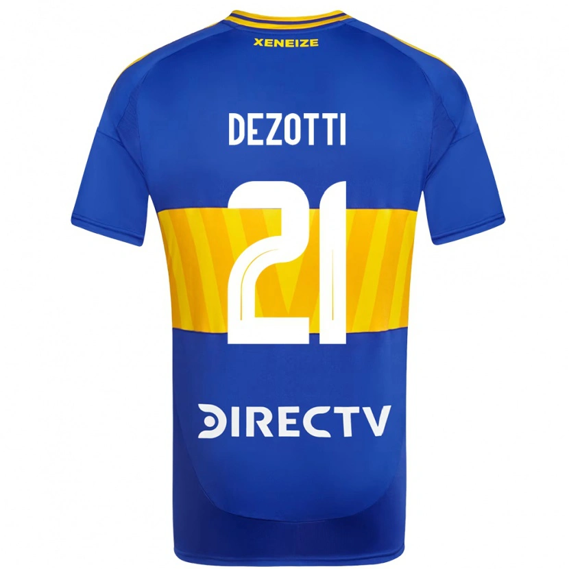 Danxen Uomo Maglia Martina Dezotti #21 Blu Royal Giallo Kit Gara Home 2025/26 Maglietta