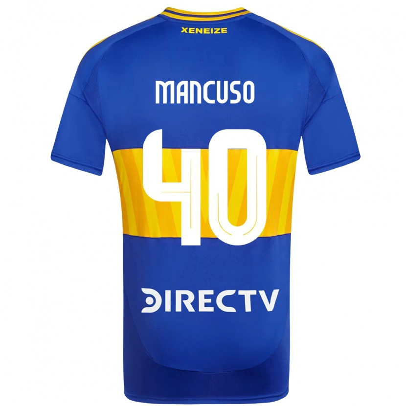 Danxen Uomo Maglia Eros Mancuso #40 Blu Royal Giallo Kit Gara Home 2025/26 Maglietta