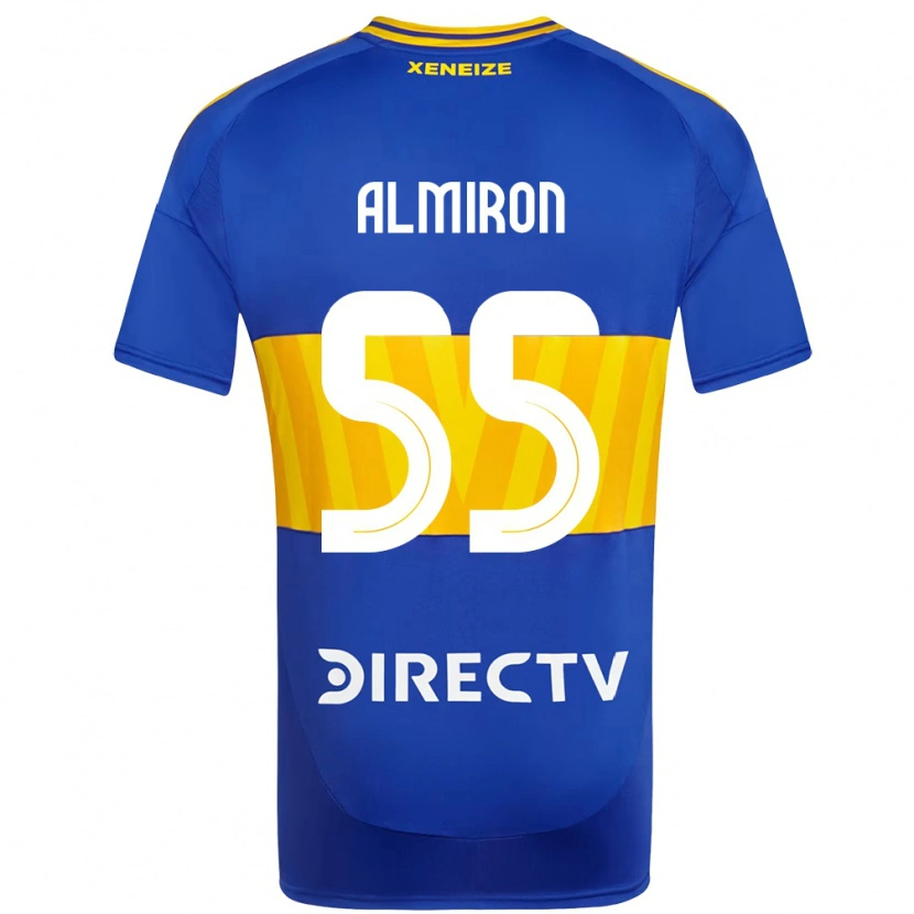 Danxen Uomo Maglia Ezequiel Almiron #55 Blu Royal Giallo Kit Gara Home 2025/26 Maglietta