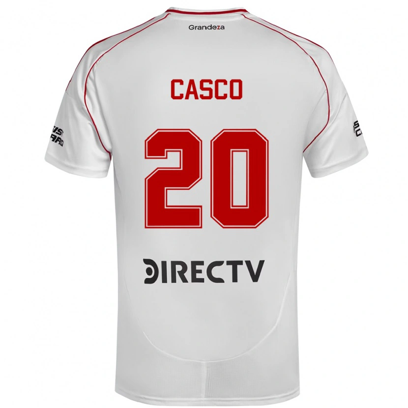 Danxen Uomo Maglia Milton Casco #20 Bianco Rosso Kit Gara Home 2025/26 Maglietta