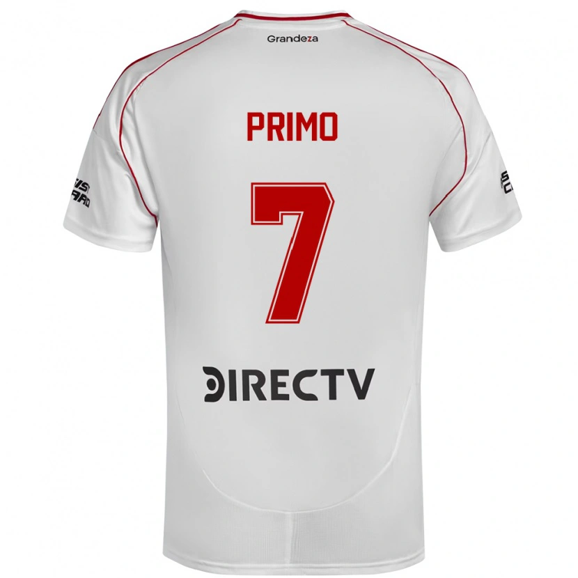 Danxen Uomo Maglia Catalina Primo #7 Bianco Rosso Kit Gara Home 2025/26 Maglietta