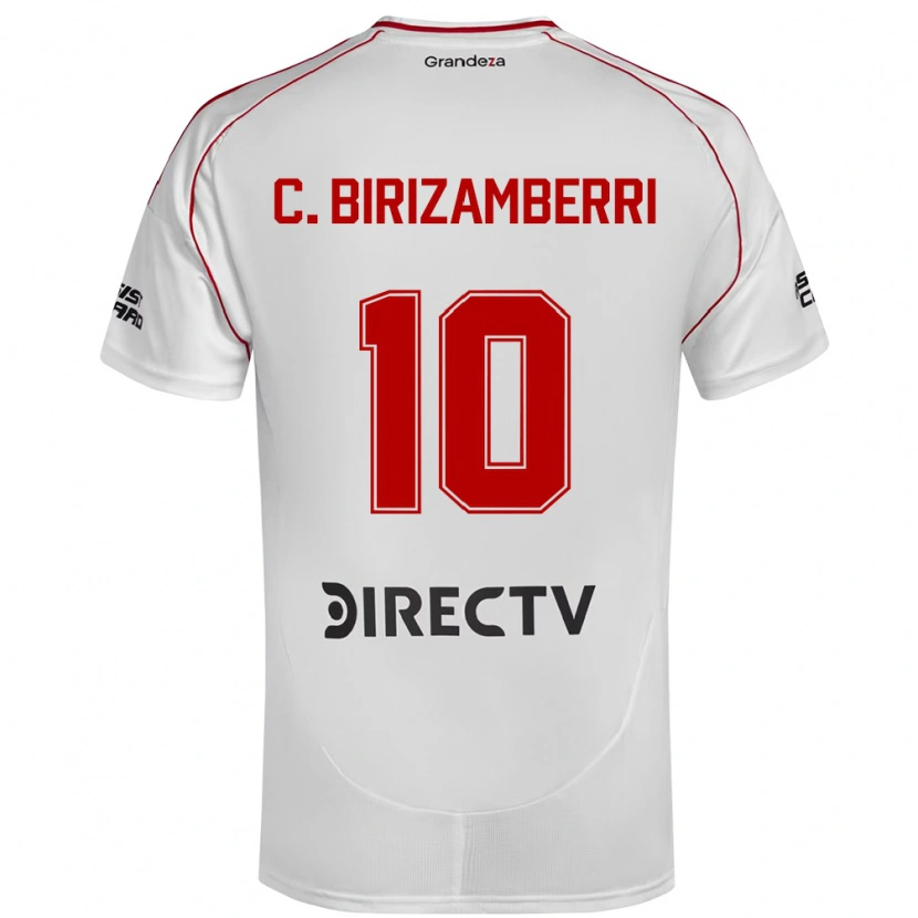 Danxen Uomo Maglia Carolina Birizamberri #10 Bianco Rosso Kit Gara Home 2025/26 Maglietta