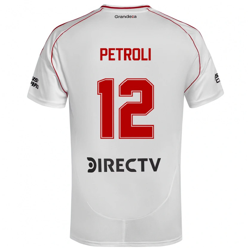 Danxen Uomo Maglia Franco Petroli #12 Bianco Rosso Kit Gara Home 2025/26 Maglietta