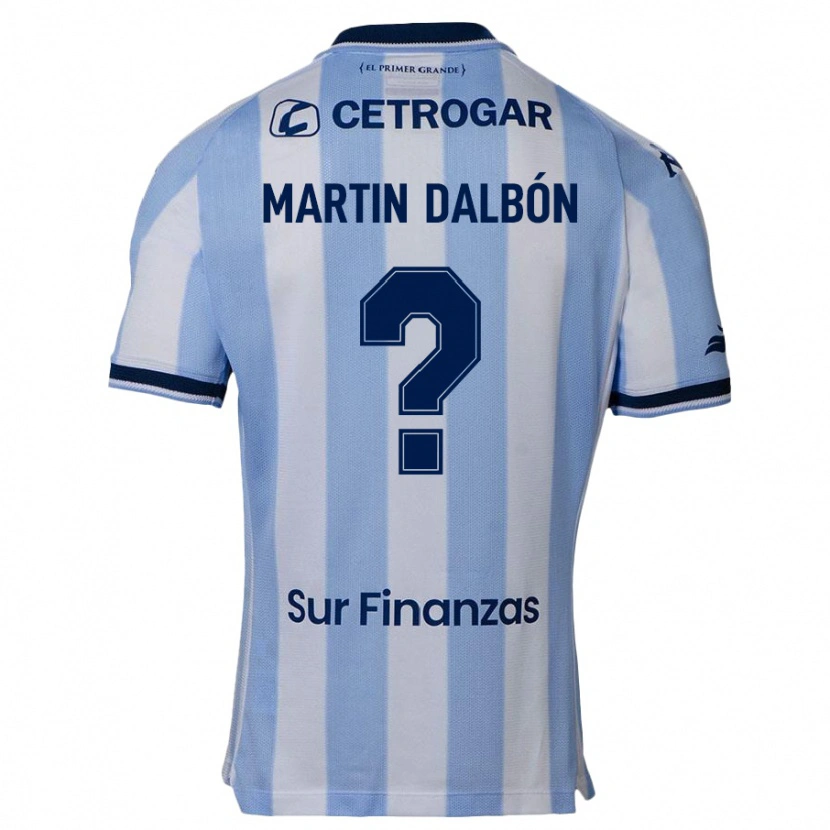 Danxen Uomo Maglia Juan Martin Dalbón #0 Azzurro Cielo Kit Gara Home 2025/26 Maglietta