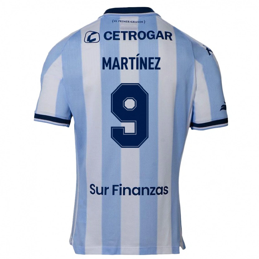 Danxen Uomo Maglia Adrián Martínez #9 Azzurro Cielo Kit Gara Home 2025/26 Maglietta