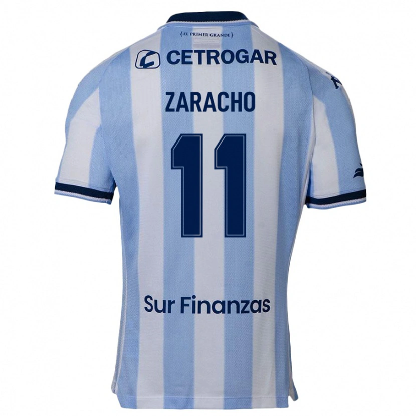 Danxen Uomo Maglia Matías Zaracho #11 Azzurro Cielo Kit Gara Home 2025/26 Maglietta