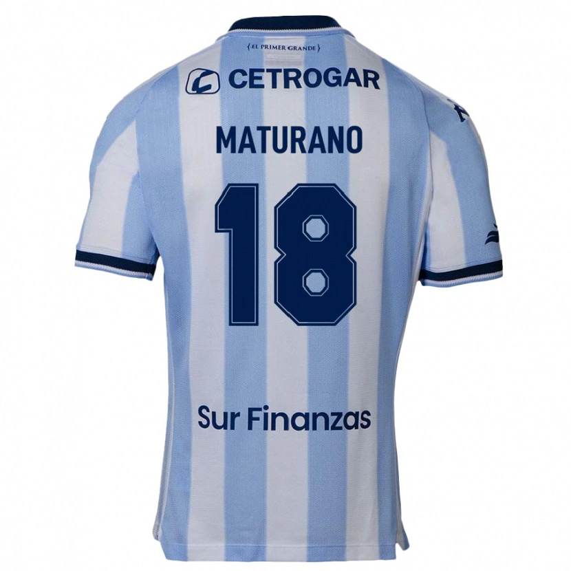 Danxen Uomo Maglia Agustina Maturano #18 Azzurro Cielo Kit Gara Home 2025/26 Maglietta