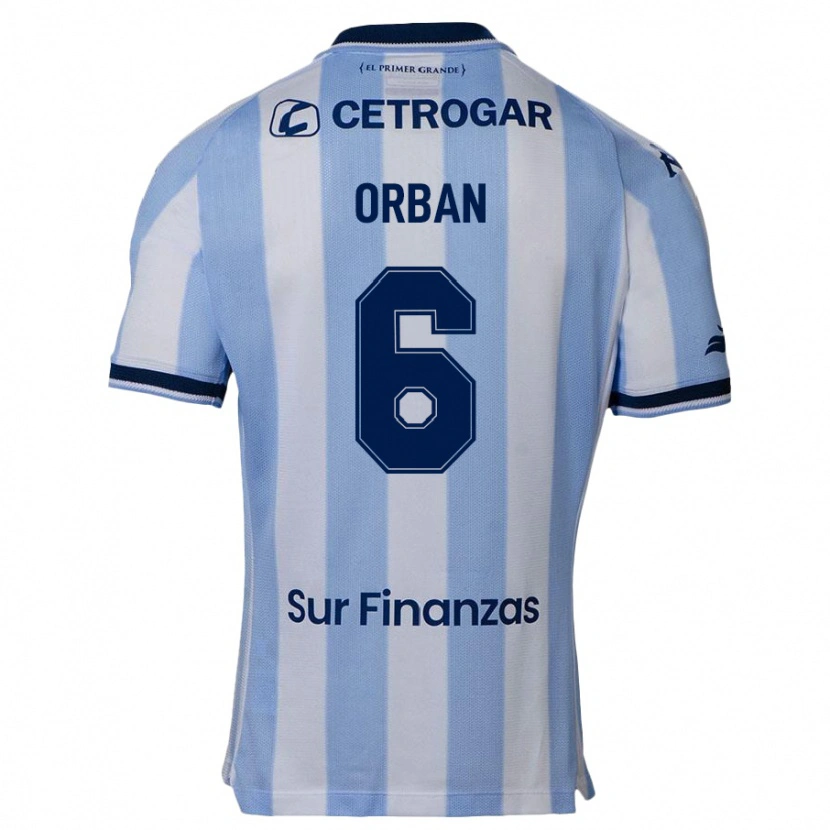 Danxen Uomo Maglia Lucas Orban #6 Azzurro Cielo Kit Gara Home 2025/26 Maglietta