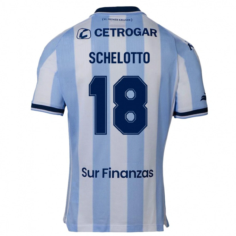 Danxen Uomo Maglia Ezequiel Schelotto #18 Azzurro Cielo Kit Gara Home 2025/26 Maglietta