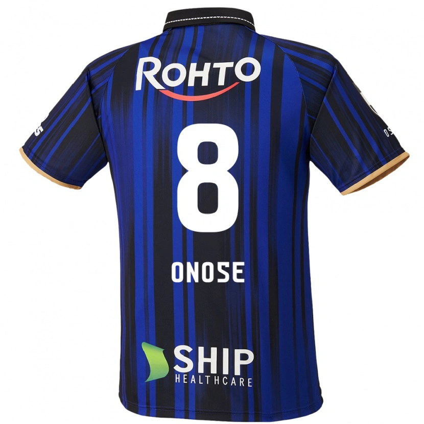 Danxen Uomo Maglia Kosuke Onose #8 Blu Bianco Nero Kit Gara Home 2025/26 Maglietta