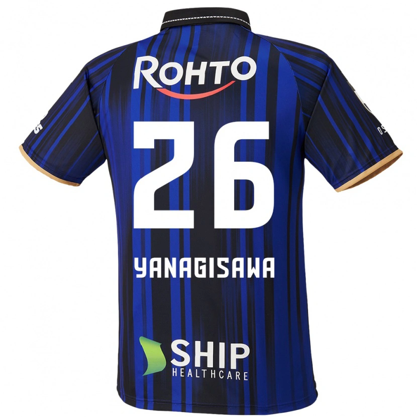 Danxen Uomo Maglia Ko Yanagisawa #26 Blu Bianco Nero Kit Gara Home 2025/26 Maglietta