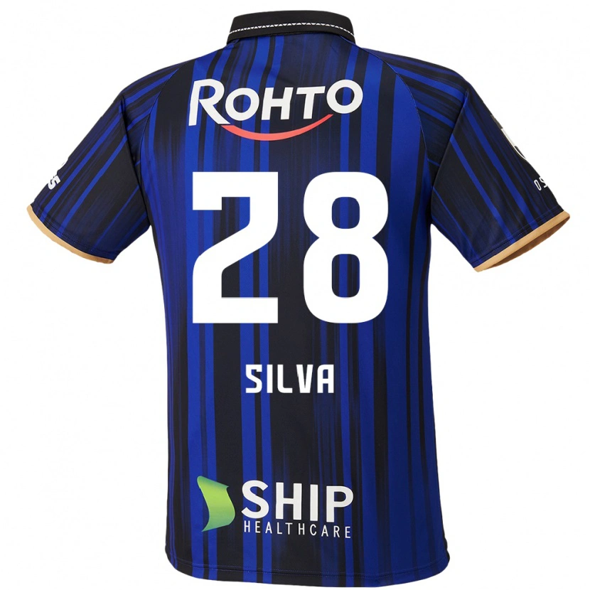 Danxen Uomo Maglia Wellington Silva #28 Blu Bianco Nero Kit Gara Home 2025/26 Maglietta