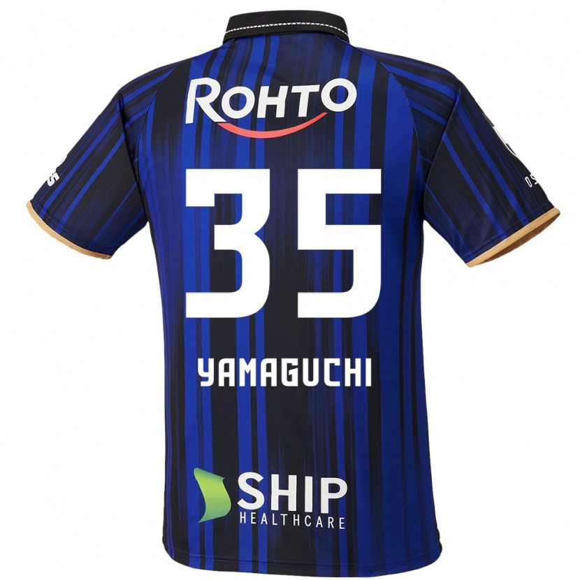 Danxen Uomo Maglia Tatsuya Yamaguchi #35 Blu Bianco Nero Kit Gara Home 2025/26 Maglietta
