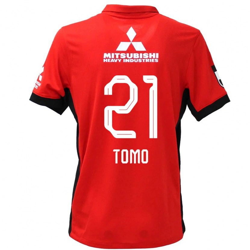 Danxen Uomo Maglia Tomoaki Okubo #21 Rosso Bianco Kit Gara Home 2025/26 Maglietta