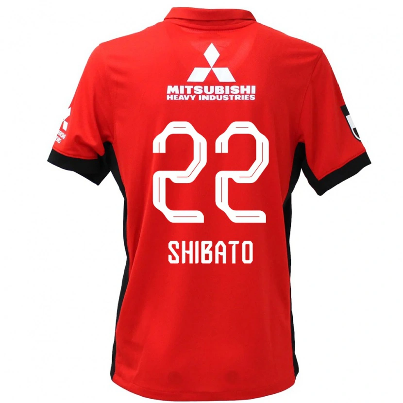 Danxen Uomo Maglia Kai Shibato #22 Rosso Bianco Kit Gara Home 2025/26 Maglietta
