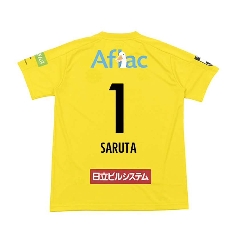 Danxen Uomo Maglia Haruki Saruta #1 Nero Giallo Kit Gara Home 2025/26 Maglietta
