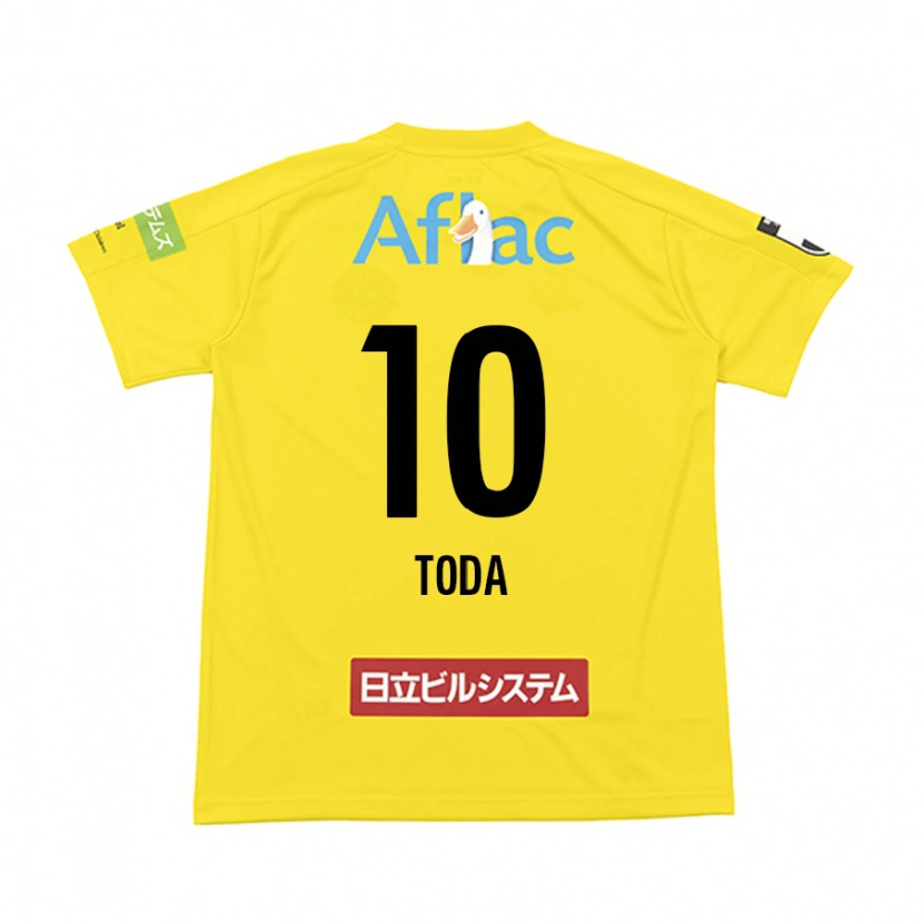 Danxen Uomo Maglia Masato Toda #10 Nero Giallo Kit Gara Home 2025/26 Maglietta