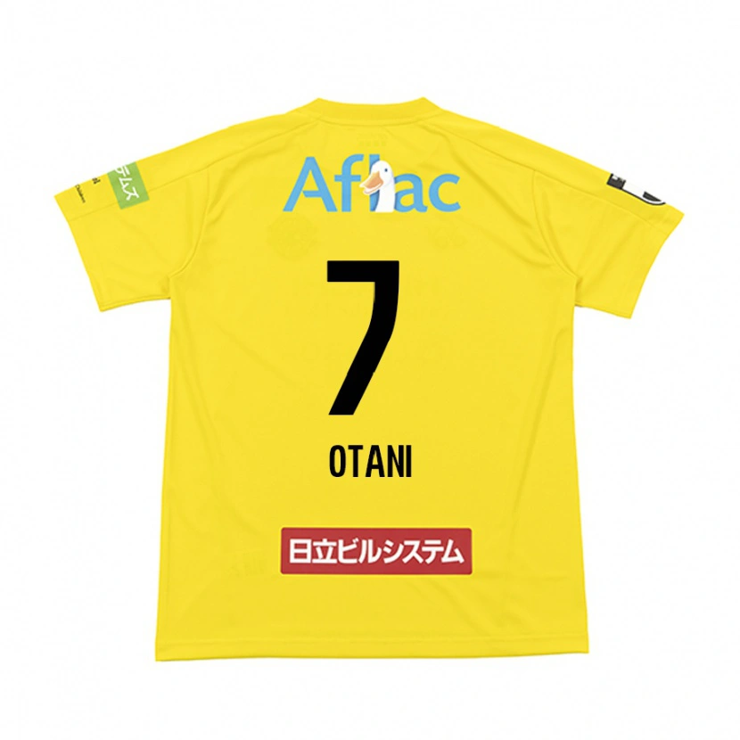 Danxen Uomo Maglia Hidekazu Otani #7 Nero Giallo Kit Gara Home 2025/26 Maglietta