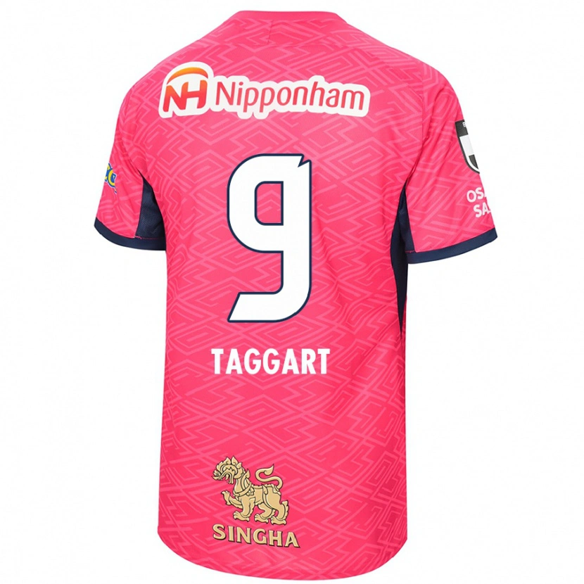 Danxen Uomo Maglia Adam Taggart #9 Rosa Sakura Bianco Kit Gara Home 2025/26 Maglietta