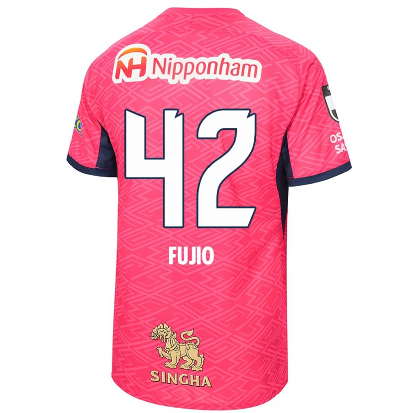 Danxen Uomo Maglia Shota Fujio #42 Rosa Sakura Bianco Kit Gara Home 2025/26 Maglietta